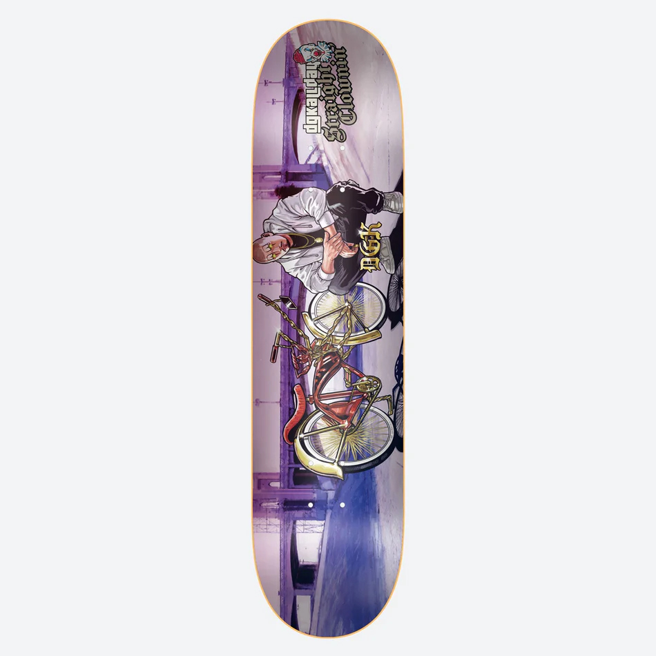 DGK TEAM STRAIGHT CLOWNIN' HOLOGRAPHIC DECK 8.38