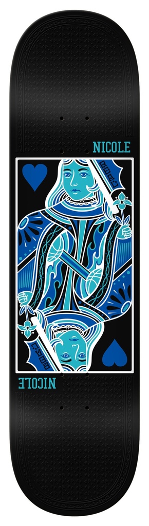 REAL NICOLE QUEEN OF HEARTS TWIN NOSE DECK 8.25