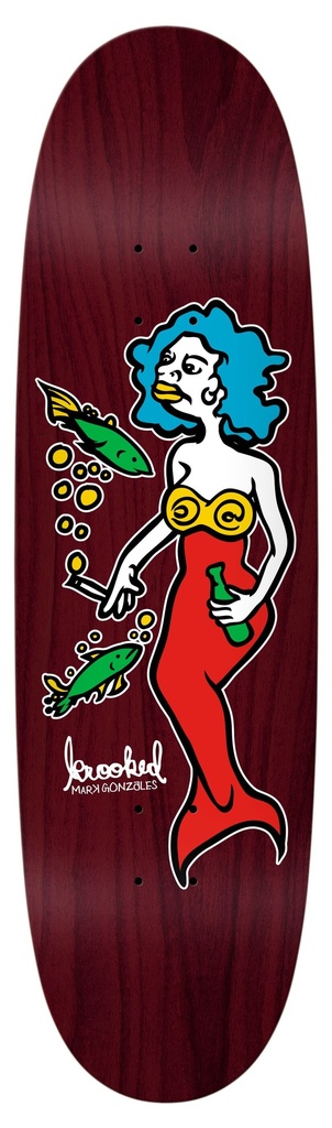 KROOKED GONZ MERMAID SHAPED DECK 9.10