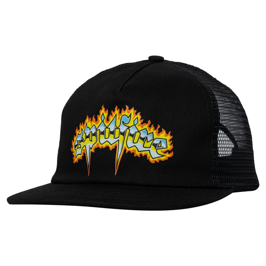 SPITFIRE CHROME VENOM SNAPBACK HAT BLACK