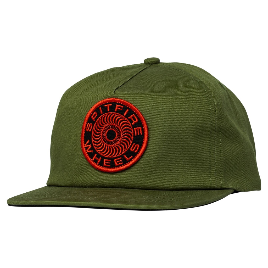 SPITFIRE CLASSIC 87 SWIRL SNAPBACK HAT OLIVE