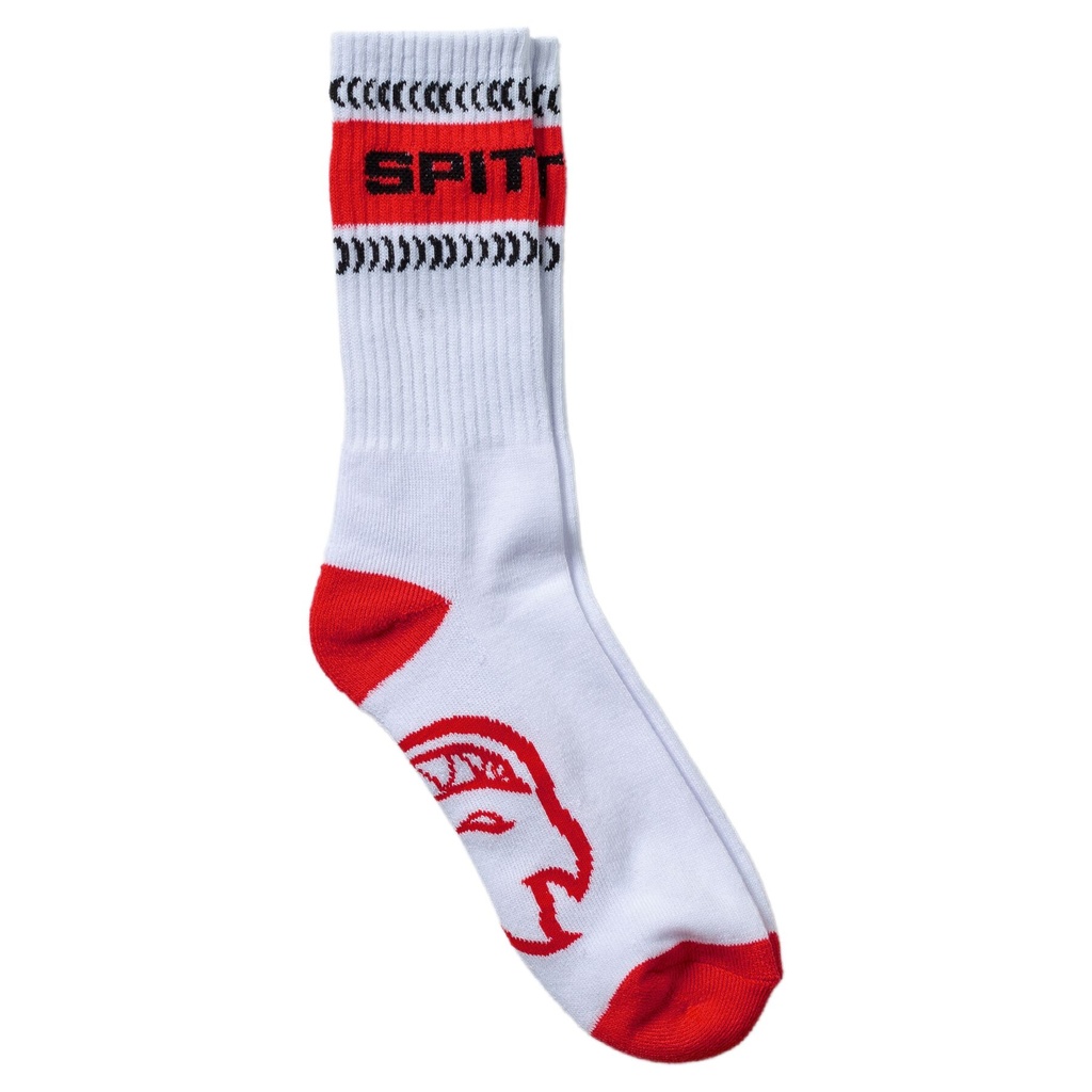 SPITFIRE CLASSIC 87 BIGHEAD SWIRL 3 PACK SOCKS WHITE/RED/BLACK