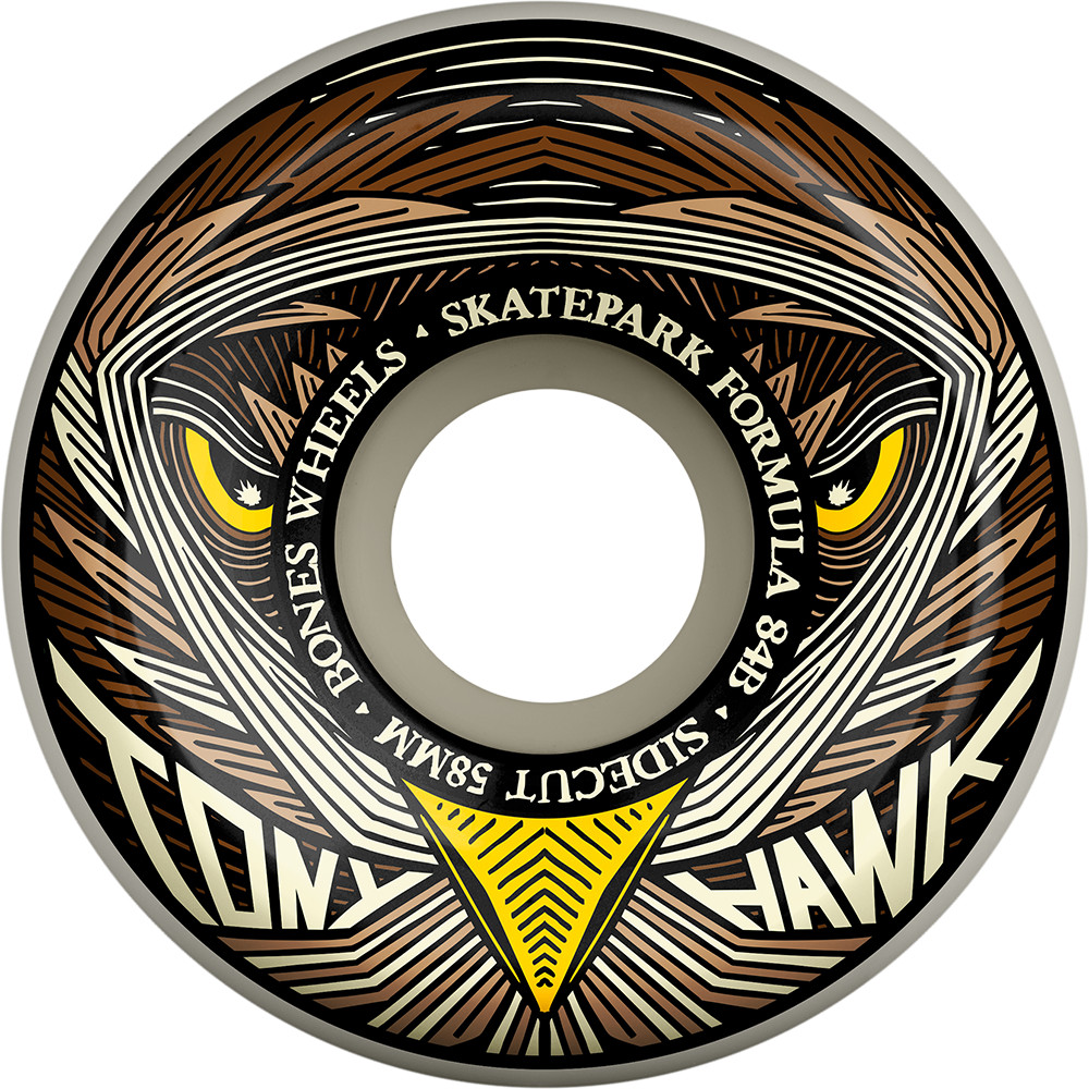 BONES SPF HAWK NIGHT HAWK V5 SIDECUT 58MM 84B (Set of 4)