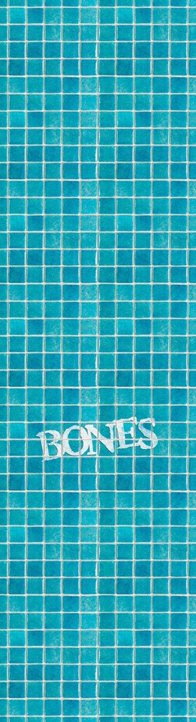 BONES WHEELS  9" X 33" POOL & THE GANG WHITE SHEET