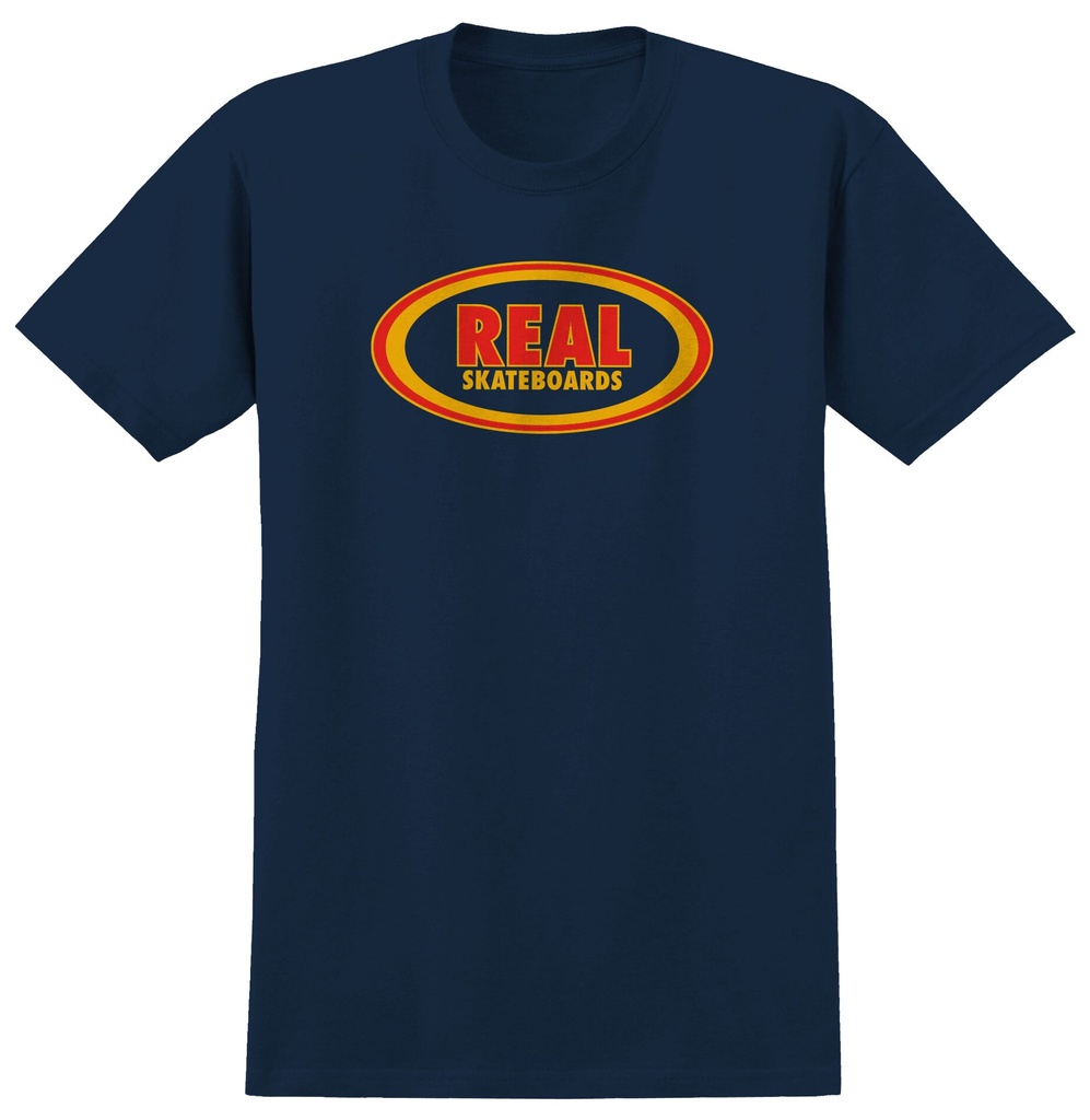 REAL OVAL TRUE NAVY/RED/GOLD SS M