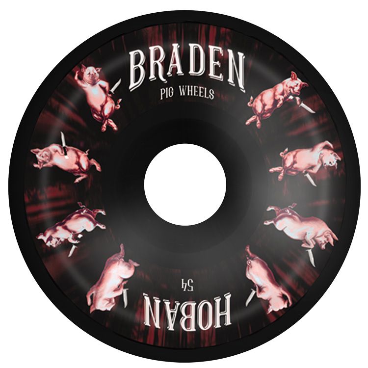 PIG BRADEN HOBAN PIGS BLACK 54MM 99A (Set of 4)