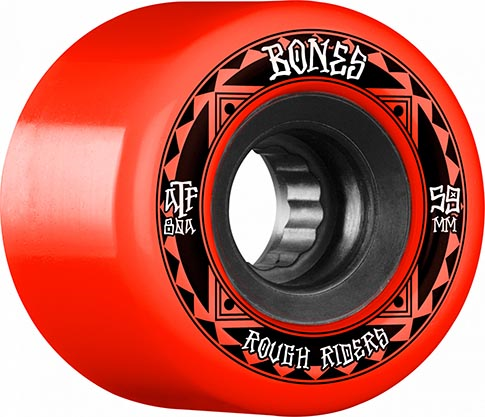 BONES ATF ROUGH RIDER RUNNERS 59MM 80A RED (Set of 4)