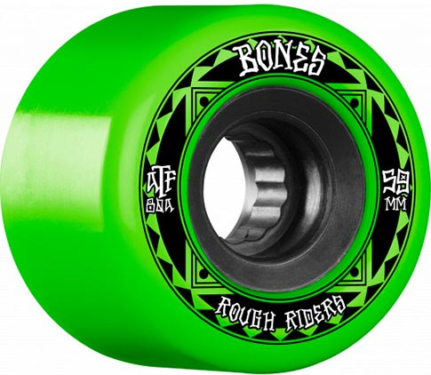 BONES ATF ROUGH RIDER RUNNERS 59MM 80A GREEN (Set of 4)