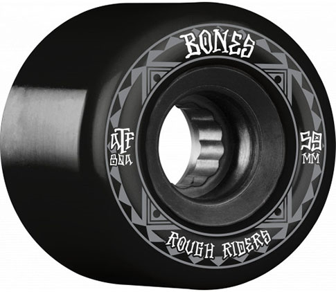 BONES ATF ROUGH RIDER RUNNERS 59MM 80A BLACK (Set of 4)