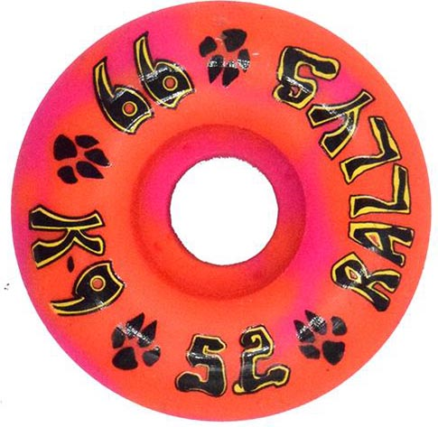 DOGTOWN K-9 RALLYS PINK/ORANGE 52MM 99A (Set of 4)