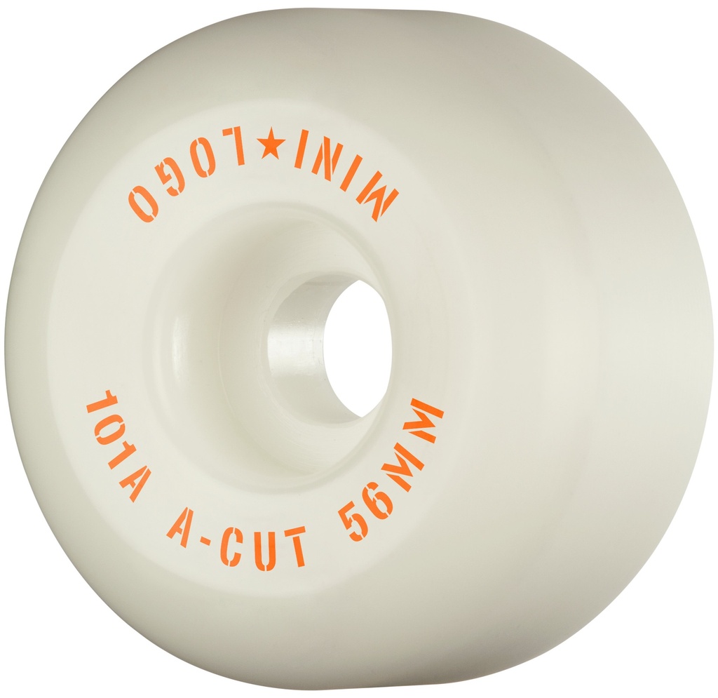 MINI LOGO A CUT WHITE 56MM 101A (Set of 4)