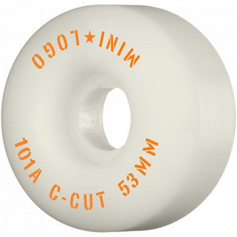 MINI LOGO C CUT WHITE 53MM 101A (Set of 4)