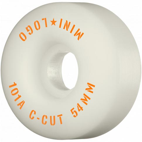 MINI LOGO C CUT WHITE 54MM 101A (Set of 4)