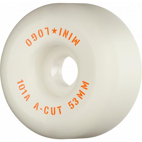 MINI LOGO A CUT WHITE 53MM 101A (Set of 4)