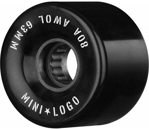 MINI LOGO A.W.O.L. BLACK 63MM 80A (Set of 4) 