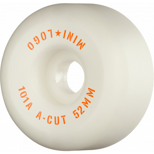 MINI LOGO A CUT WHITE 52MM 101A (Set of 4)