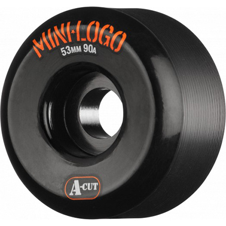 MINI LOGO HYBRID A CUT BLACK 53MM 90A (Set of 4)