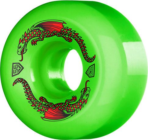 POWELL DRAGON FORMULA GREEN 56MM 93A (Set of 4)