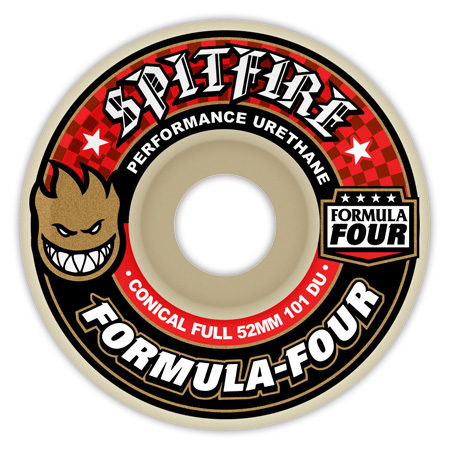 SPITFIRE FORMULA FOUR CONICAL FULL 52MM 101D (Set of 4) 