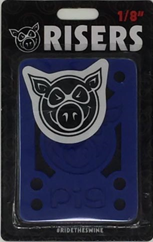 PIG 1/8" HARD RISERS BLUE