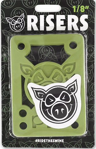 PIG 1/8" HARD RISERS OLIVE