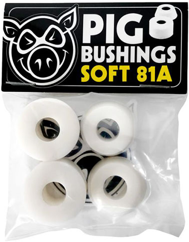 PIG BUSHINGS WHITE SOFT 81A (4 PER PACK)