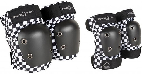 PRO TEC STREET KNEE/ELBOW PAD SET CHECKER L