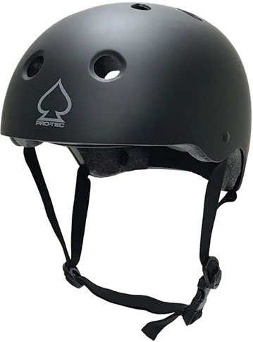 PRO TEC SPADE SERIES CERTIFIED HELMET BLACK  SIZED FOR AGES 8+ 