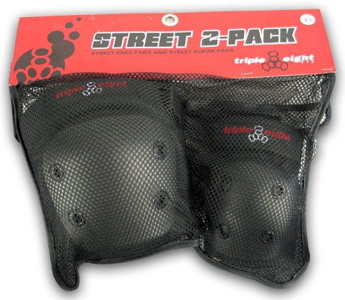 TRIPLE 8 STREET 2 PACK (KNEE/ELBOW) XS