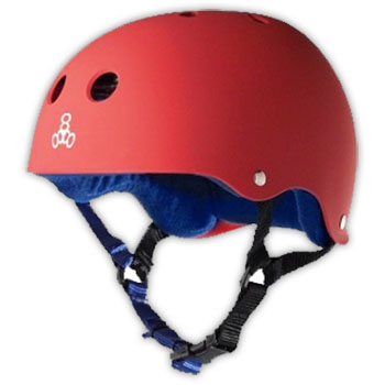 TRIPLE 8 HELMET SWEATSAVER UNITED RED MATTE S