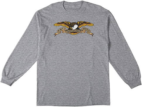 ANTI-HERO EAGLE GREY HEATHER BLACK LS M