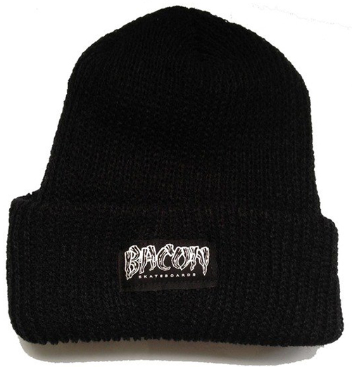 BACON LOGO BEANIE BLACK