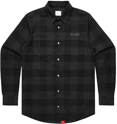 CHOCOLATE MELTED FLANNEL COAL LS M