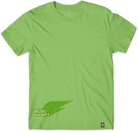 GIRL YEAH RIGHT SHADOW LIME GREEN SS M