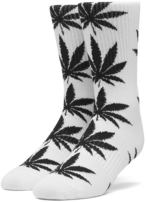 HUF ESSENTIALS PLANTLIFE SOCKS WHITE