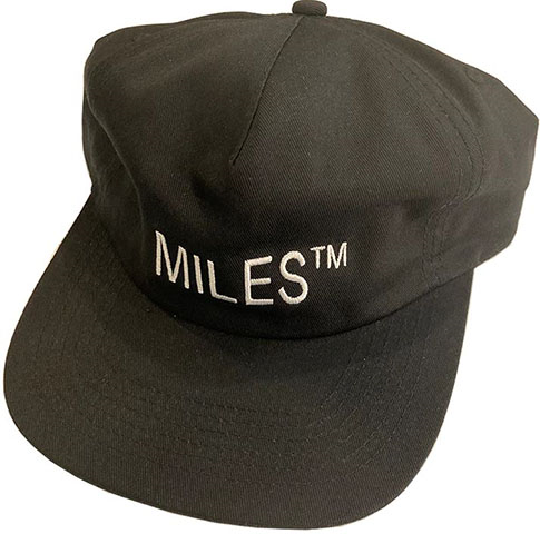 MILES LOGO SNAPBACK HAT BLACK