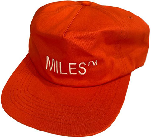 MILES LOGO SNAPBACK HAT SAFETY ORANGE