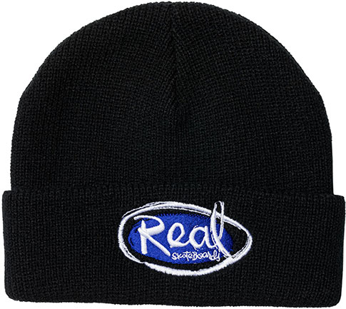 REAL NATAS OVAL BEANIE BLACK