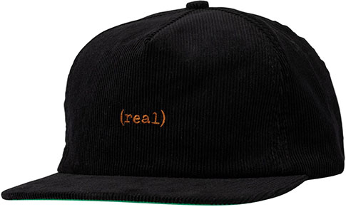 REAL LOWER SNAPBACK HAT BLACK/RUST