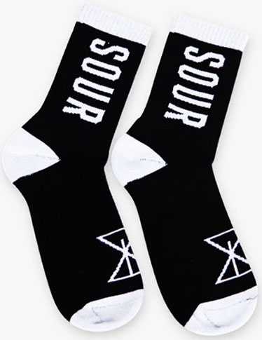 SOUR SOLUTION SOUR SOCKS BLACK