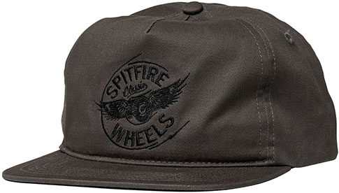 SPITFIRE FLYING CLASSIC SNAPBACK HAT CHARCOAL