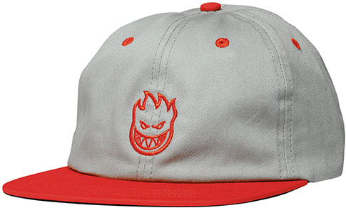 SPITFIRE LIL BIGHEAD STRAPBACK HAT GREY/RED