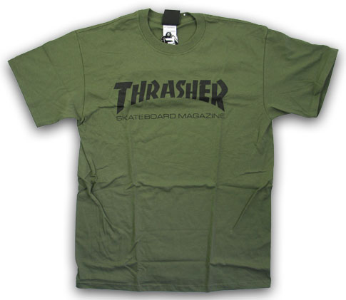 THRASHER SKATE MAG ARMY GREEN SS S