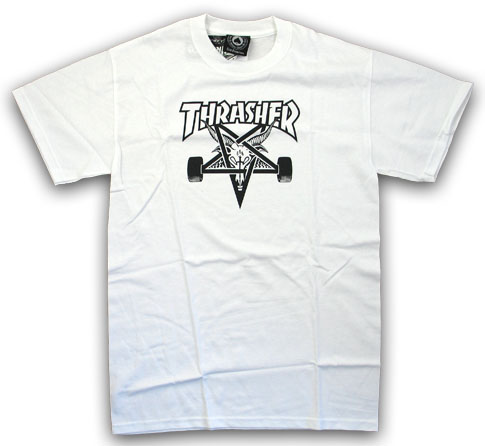 THRASHER SK8 GOAT WHITE SS S