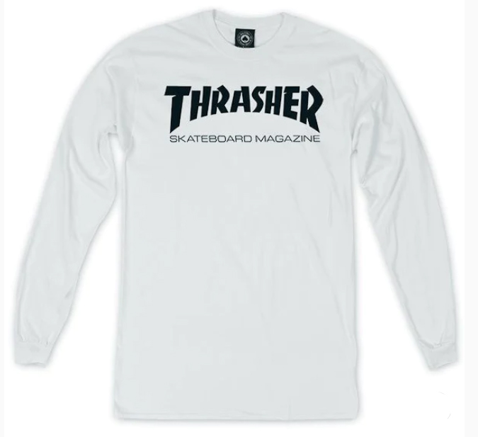 THRASHER SKATE MAG WHITE LS S