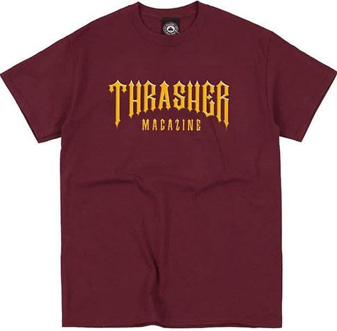 THRASHER LOW LOW LOGO MAROON SS S