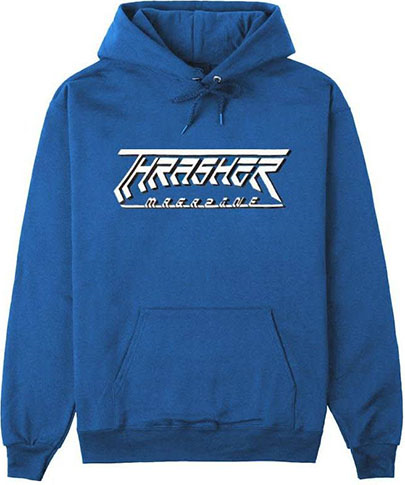 THRASHER FUTURE LOGO ROYAL BLUE HD/SWT S