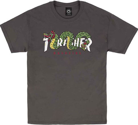 THRASHER AZTEC CHARCOAL SS M