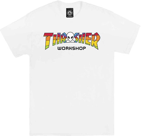 THRASHER X AWS SPECTRUM WHITE SS S