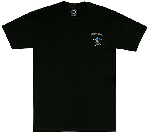 THRASHER GONZ MINI LOGO BLACK SS S